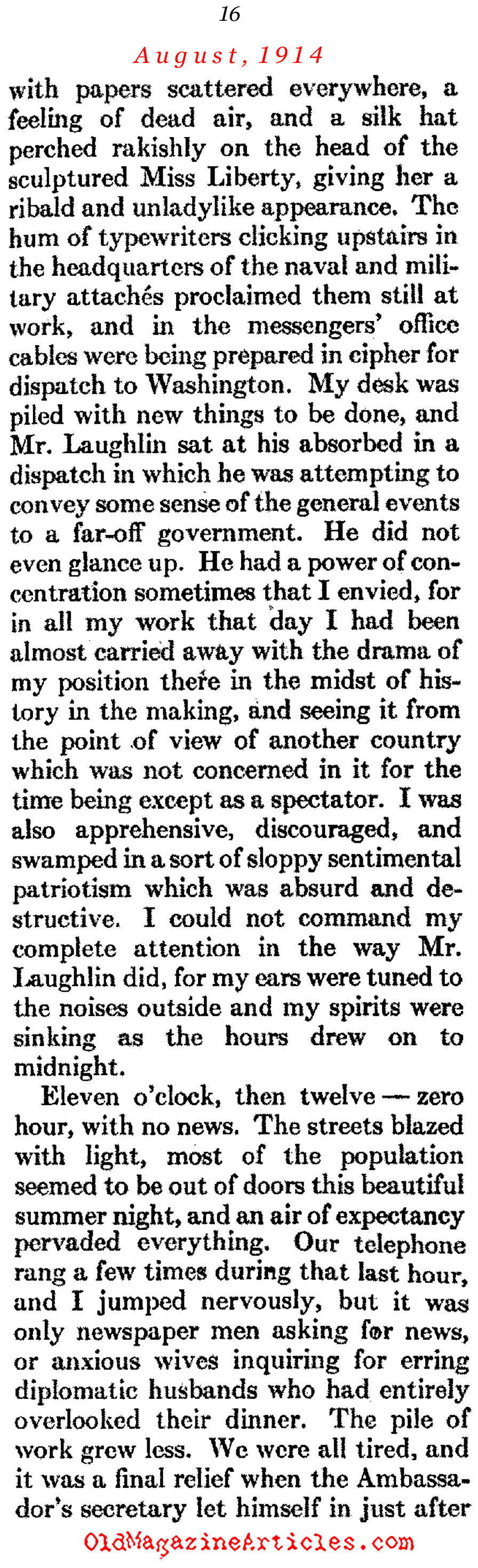 What the Stenographer Saw... (Atlantic Monthly, 1930)